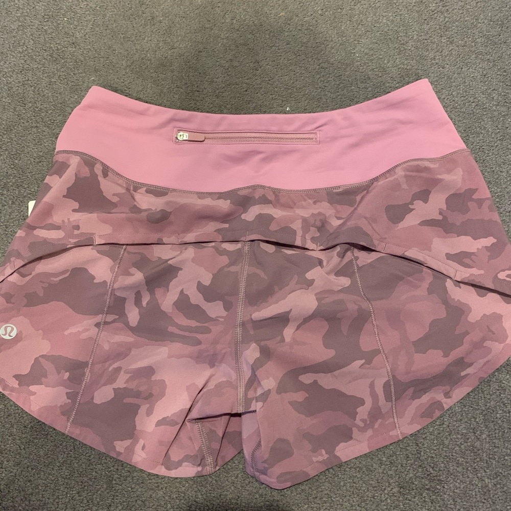 Lululemon Speed Up Short 4” - Camo Pink - Picture 2 of 2